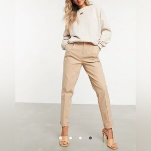 ASOS Design chino pants in stone